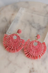 Delmar Raffia Statement Earrings