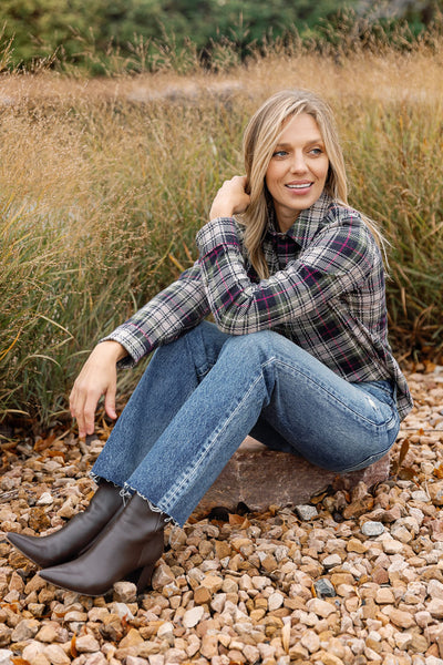 Faherty Legend Sweater Shirt, Sugar Hill Plaid