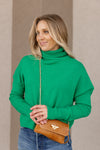 Leah Turtleneck Sweater, Green