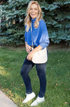 Josie Pebbled Leather Messenger Bag, Almond