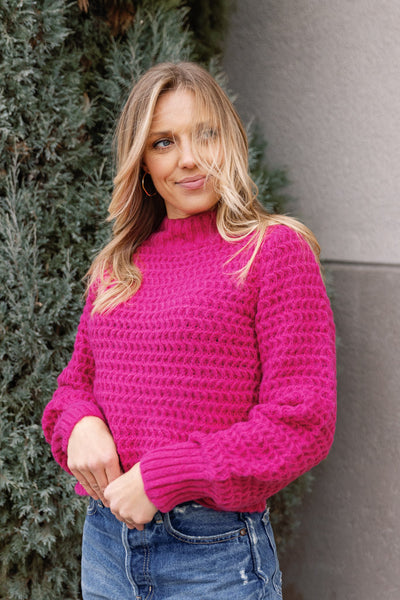Melanie Mixed Stitch Sweater
