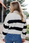 Bella Dahl Plush Striped Turtleneck