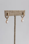 Risa Pearl Drop Huggie Hoops