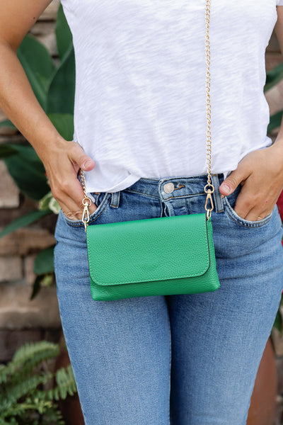 Cece Leather Crossbody/Clutch