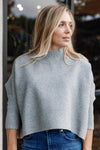 Abby Mock Neck Boxy Sweater