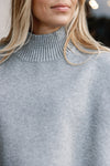 Abby Mock Neck Boxy Sweater