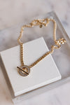 Cara CZ Toggle Front Necklace