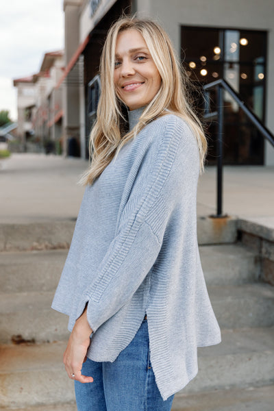 Blakely Sweater, Heather Grey