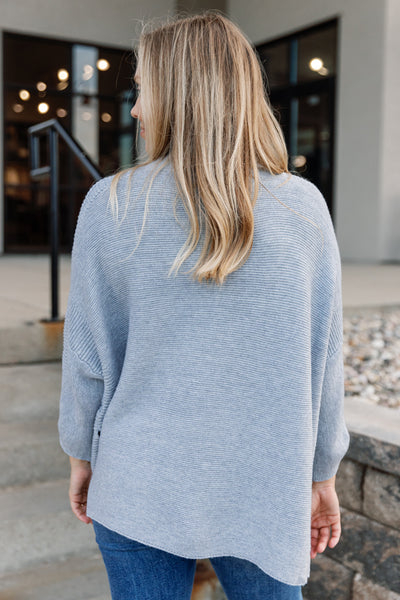 Blakely Sweater, Heather Grey