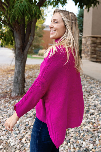 Blakely Sweater, Fuschia