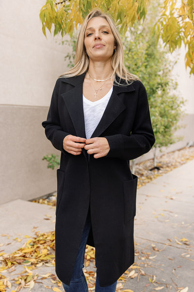 Celeste Cardi-Coat, Black