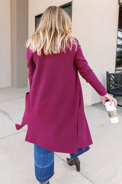 Pre-Order Paige Cardigan, Wine