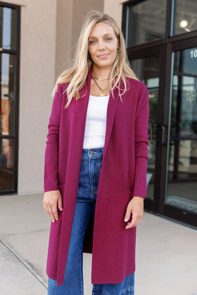 Pre-Order Paige Cardigan, Wine