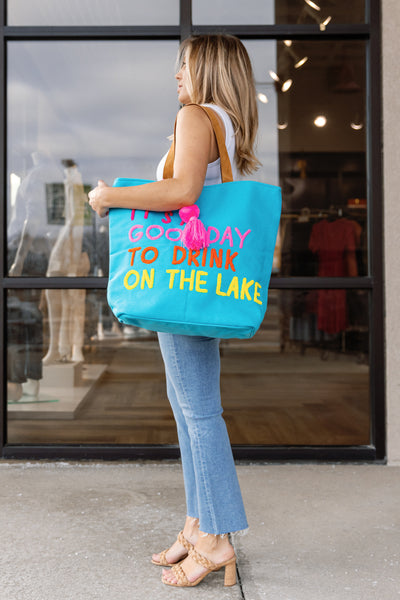 Summer Lake Tote, Blue