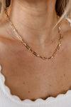 Loretta CZ Chain Link Necklace