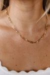 Loretta CZ Chain Link Necklace