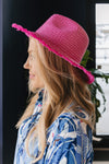 Baja Woven Hat, Pink