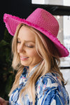 Baja Woven Hat, Pink