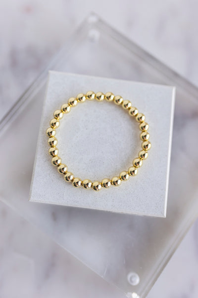 Lola Beaded Bracelet, Gold