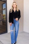 Bianca Washed Velvet Shirt