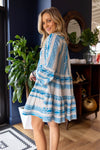 Lucca Tiered Embroidered Dress