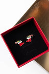 Boxed Holiday Stud Earrings, Stocking