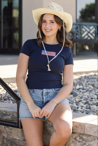 Stars & Stripes Baby Doll Tee