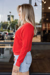 Perfect White Tee Ziggy Reverse Fleece Shrunken Crew