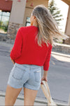 Perfect White Tee Ziggy Reverse Fleece Shrunken Crew