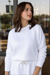 Perfect White Tee Meg Military Thermal Crew
