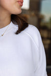 Perfect White Tee Meg Military Thermal Crew