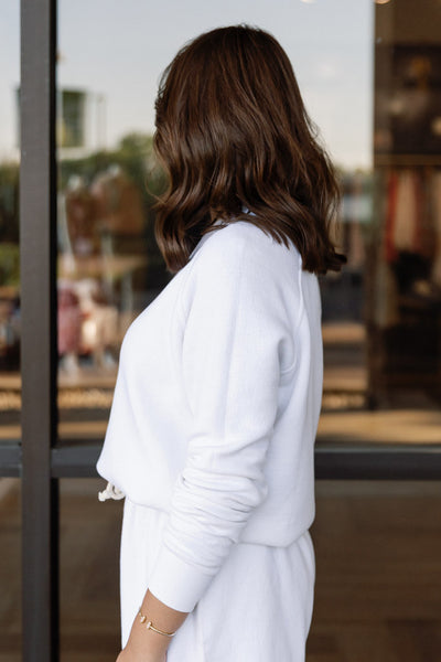 Perfect White Tee Meg Military Thermal Crew