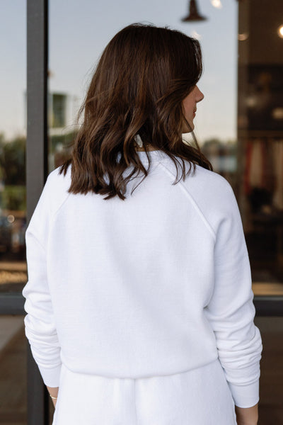 Perfect White Tee Meg Military Thermal Crew