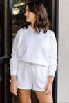 Perfect White Tee Meg Military Thermal Crew