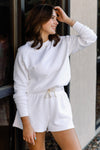 Perfect White Tee Meg Military Thermal Crew