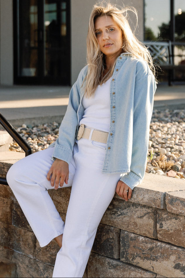 STILL HERE Western Shirt Jacket