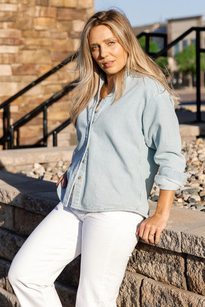 STILL HERE Western Shirt Jacket