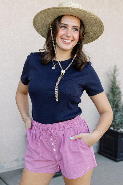 Briella Mini Check Shorts