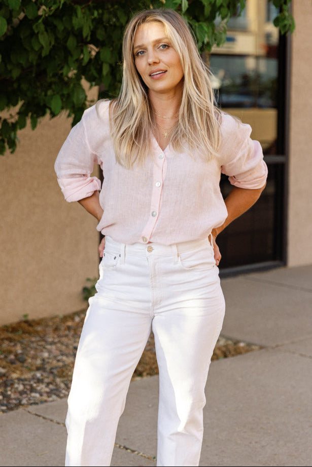 Bella Dahl Linen Boyfriend Button Down