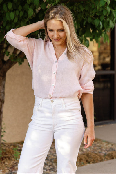 Bella Dahl Linen Boyfriend Button Down