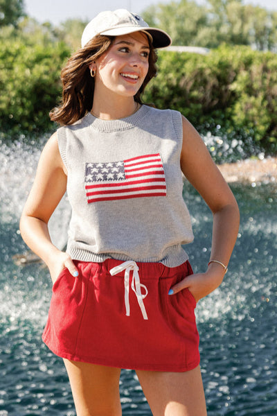 Flag Sweater Vest
