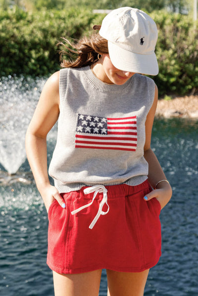 Flag Sweater Vest