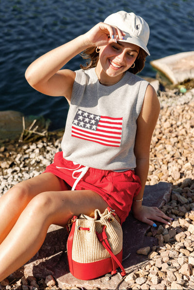 Flag Sweater Vest