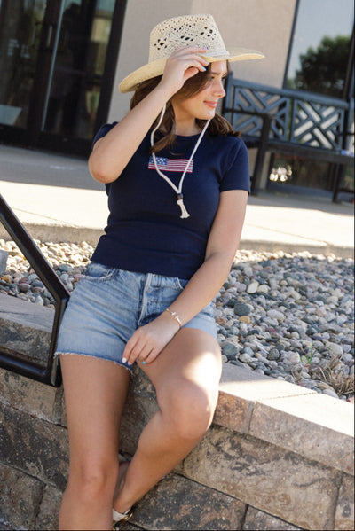 Stars & Stripes Baby Doll Tee
