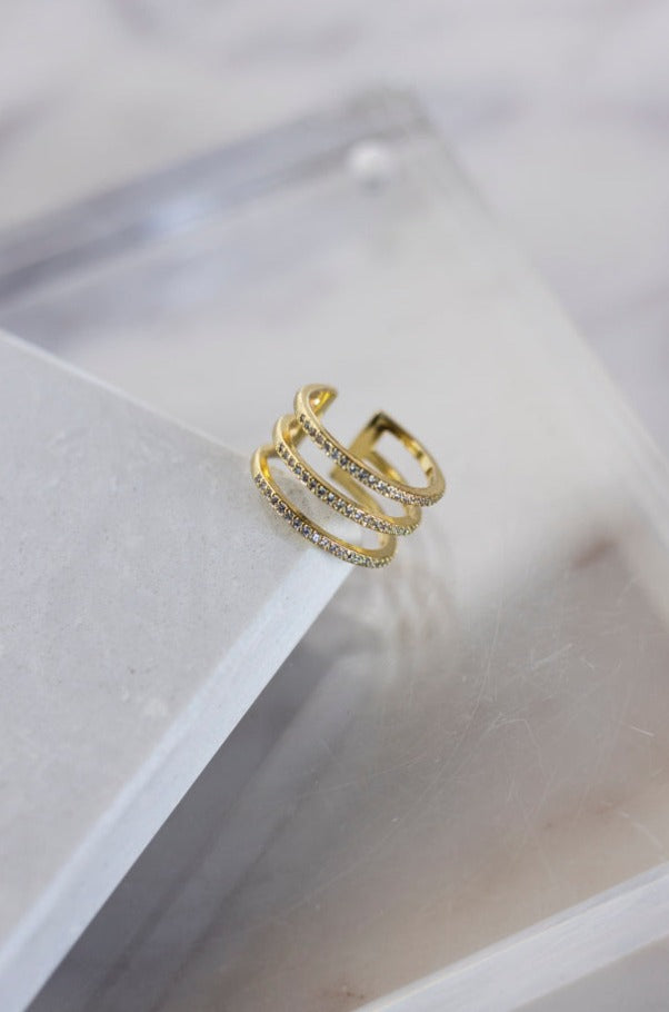 Triple Stack Adjustable Ring