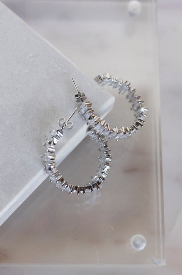 Buy MIA Womens Silver Hoop Earrings For Everyday Wear | Shoppers Stop