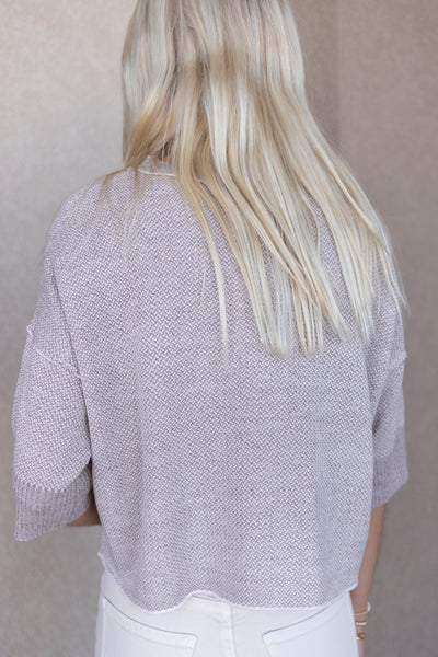 Avery Cropped Crew Neck Sweater