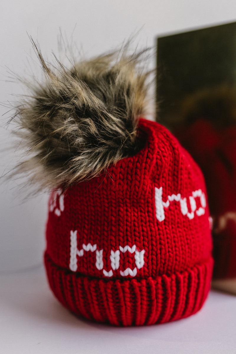 HO HO HO Pom Hat