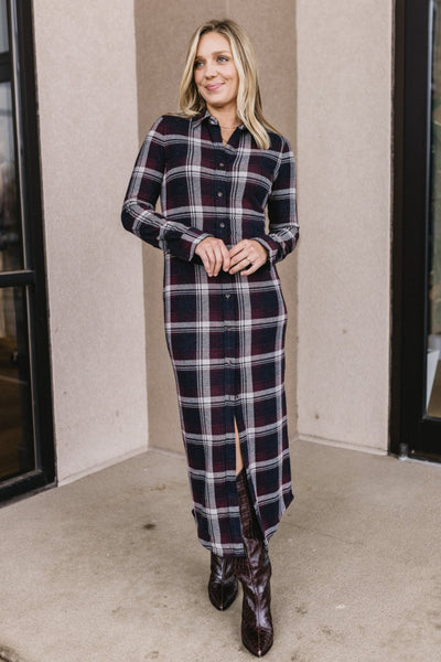 Faherty Legend Maxi Dress, Plaid