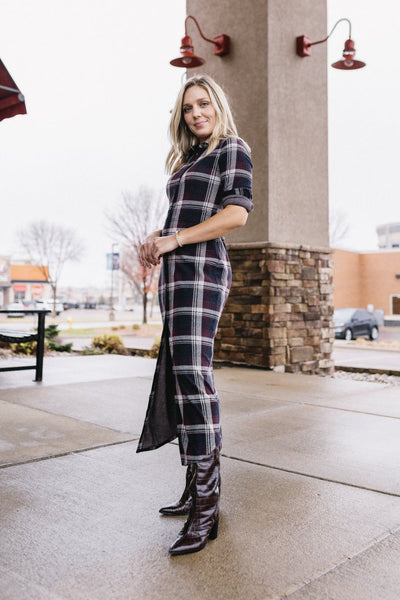 Faherty Legend Maxi Dress, Plaid